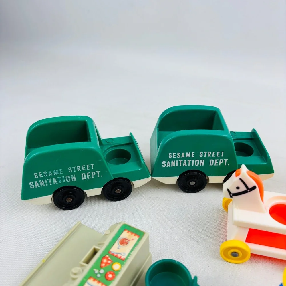 Fisher Price‎ Little People Furniture Lot Cowboy Sesame Street Trucks Playground